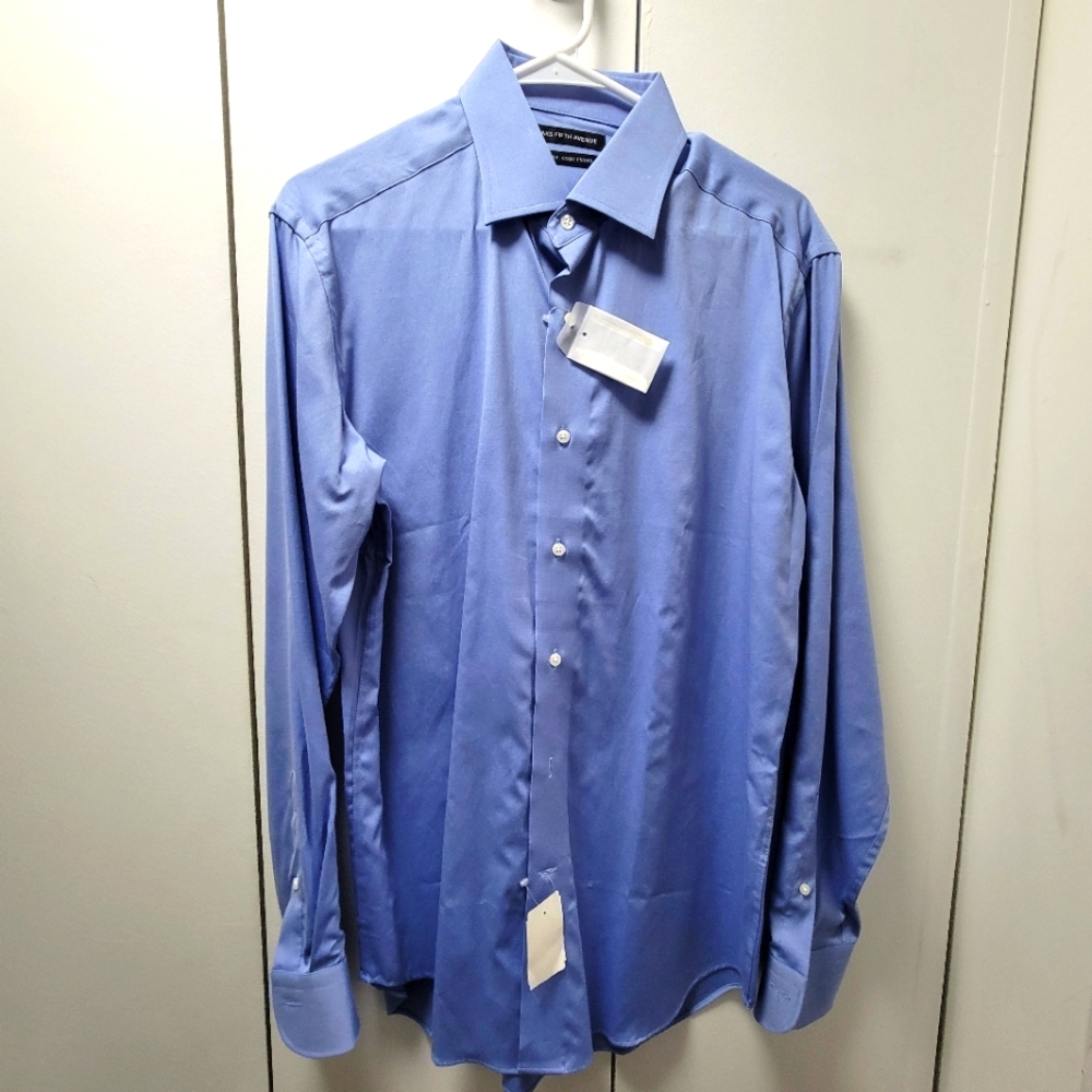 Saks Fifth Avenue Men's Dress Shirt. 100% Cotton